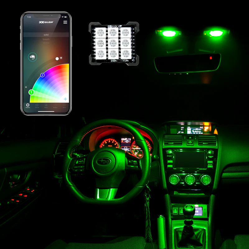 XK Glow RGB Festoon LED Panel XKchrome Bluetooth App Controlled Dome Bulb - Image 2