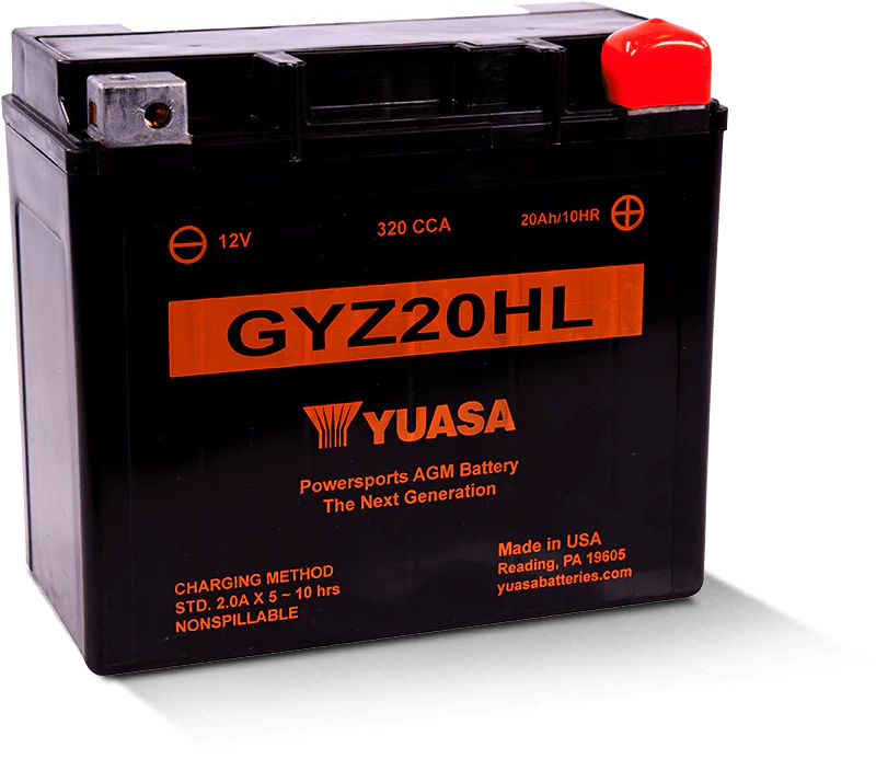 Yuasa GYZ20HL High Performance Maintenance Free AGM 12-Volt Battery