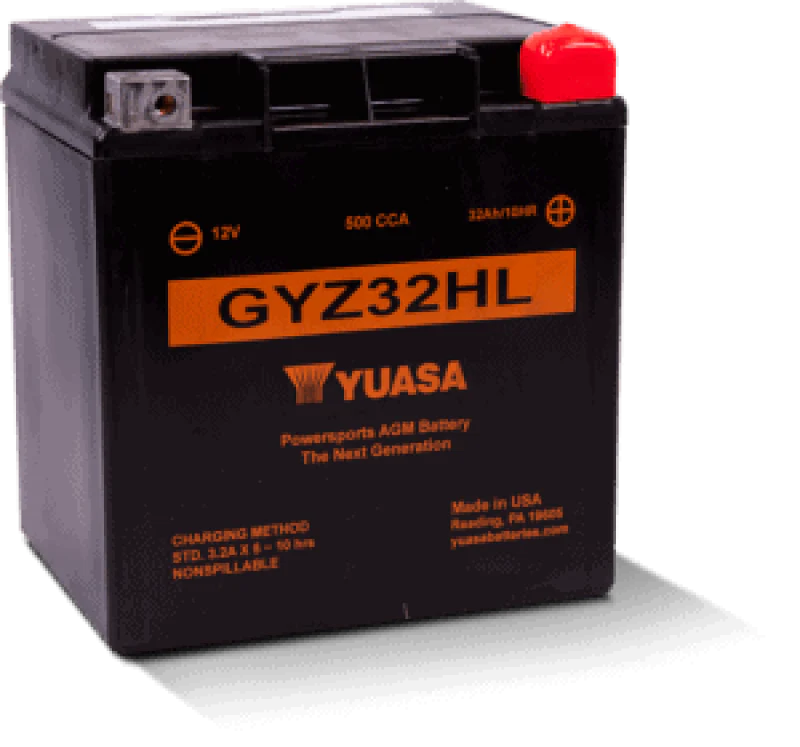 Yuasa GYZ32HL High Performance Maintenance Free AGM 12-Volt Battery